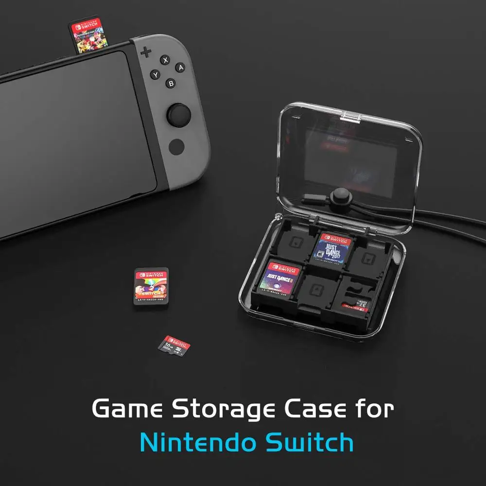 Чехол для игровой карты подходит Nintendo Switch 12 держателей игровых картриджей