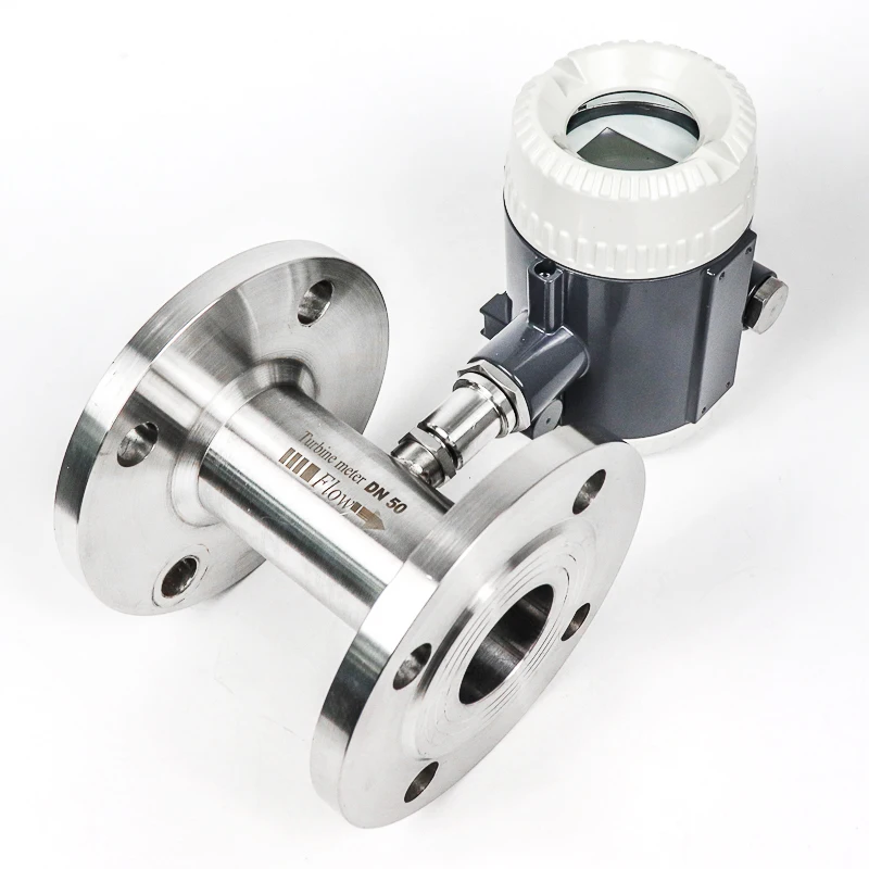 2 Inches Pipeline Turbine Flow Meter Pulse Output Diesel Fuel Flow