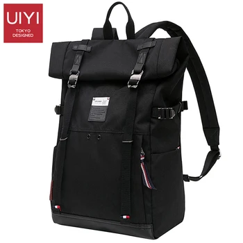

Black men's Japanese backpack 14-inch waterproof multi-function backpack male Fashion casual simple BackPack Crossbody bag man