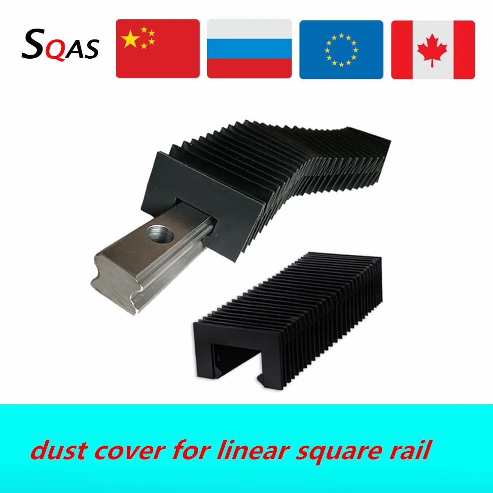 CNC guide linear guide Organ guide dust cover for HGR15 HGR20 HGR25 HGR30 linear rails afbeelding