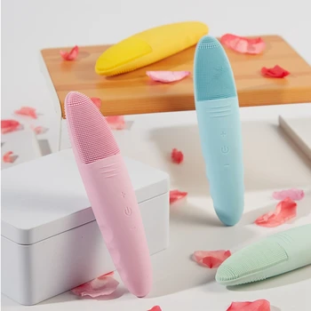 

Face Cleaning brush Mini Electric Massage Brush Face Cleaning Waterproof Silicone Massage Cleansing Instrument Cleansing Tools