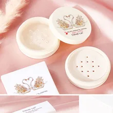 Лебедь мягкий водонепроницаемый легко положить на макияж мед порошок Изысканный тонкий контролируемый маслом макияж фиксирующая пудра