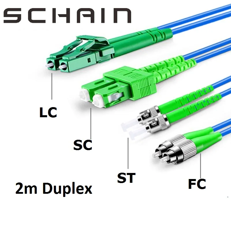 2m SC LC FC ST APC Плетеный бронированный дуплексный Ftth кабель одномодовый ПВХ Fibra Optica