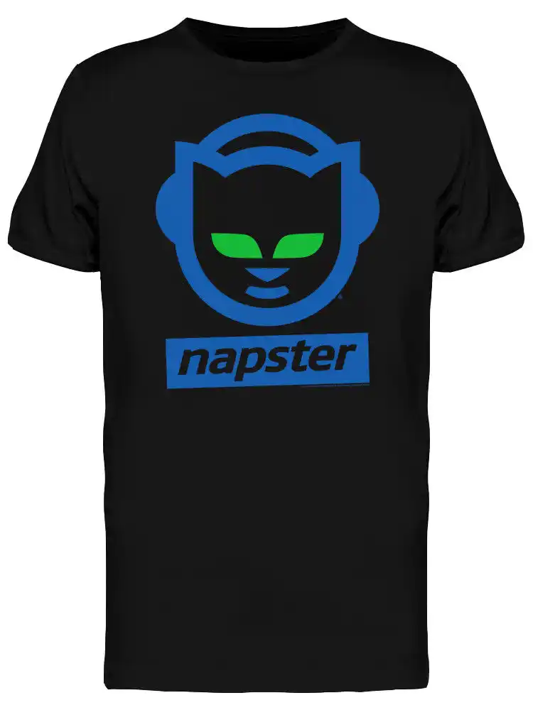 Napster Chat Casque Logo Homme T Shirt Noir Aliexpress