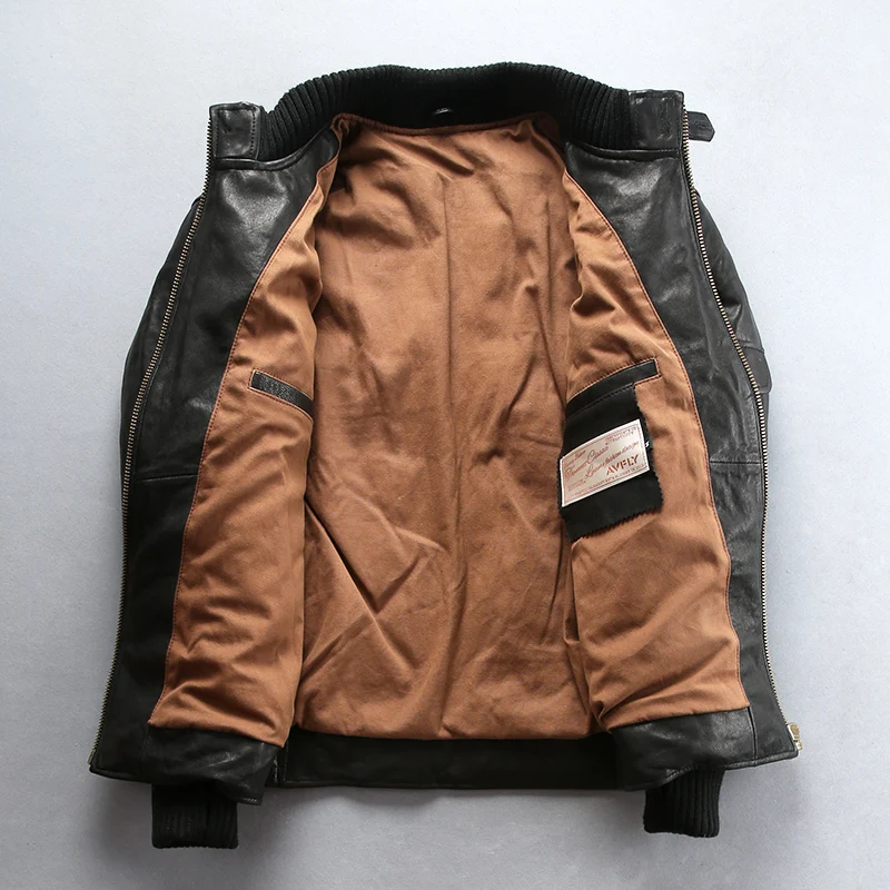 80% OFF 1719Q Read Description! quality super warm genuine sheep skin duck down leather jacket mens sheep leather duck down coat