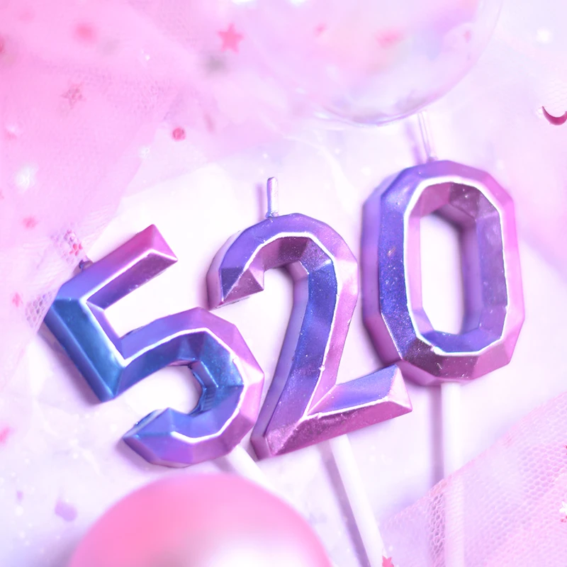 

1 Pcs Happy Birthday Cake Topper Blue Pink Number 0123456789 Candles Birthday Cake Decoration for Candy Bar Baby Shower Party