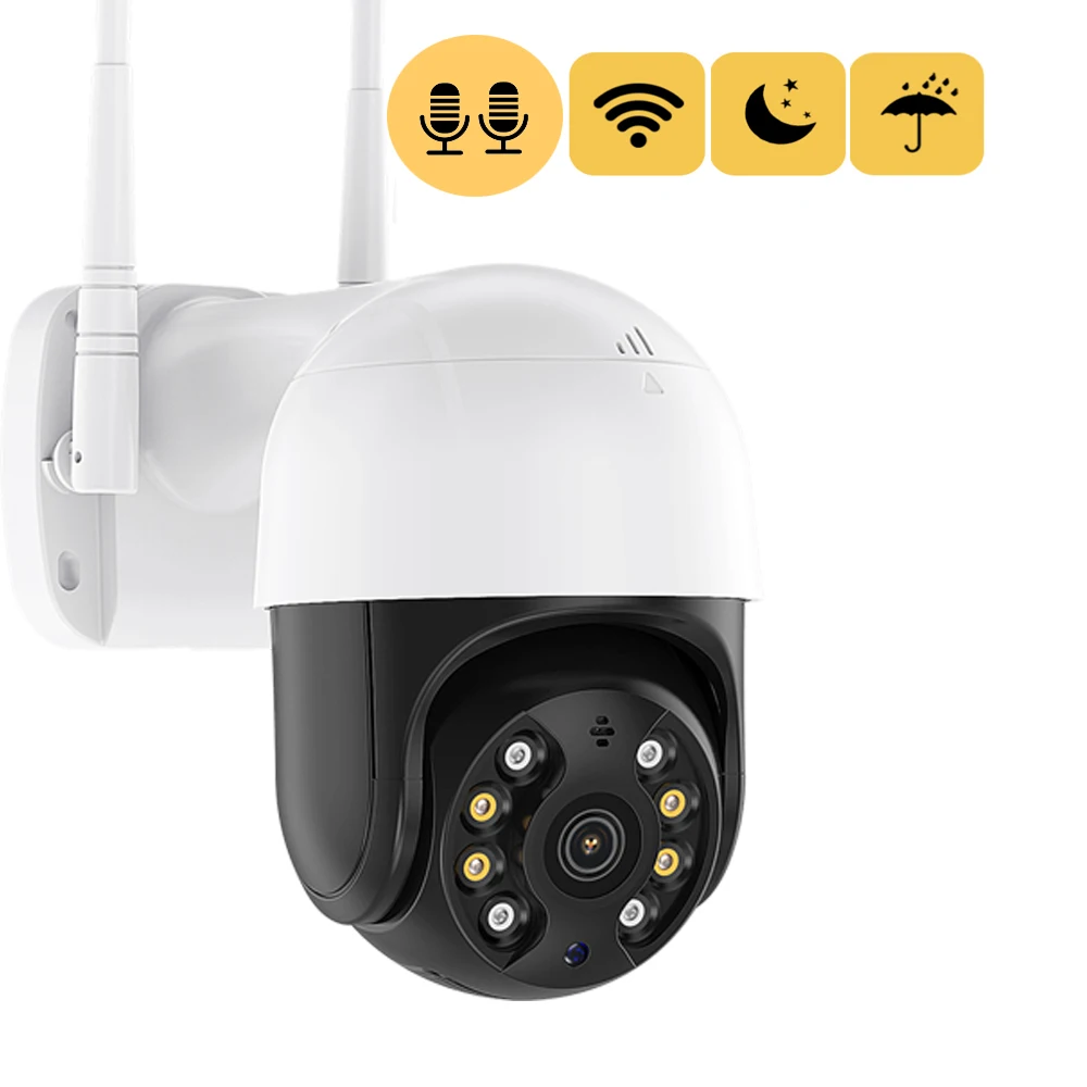Мини Wifi 1080P PTZ беспроводная IP камера AI обнаружения человека безопасности CCTV