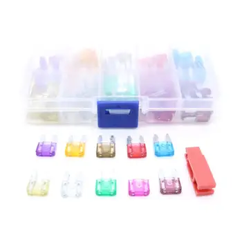 

100pcs Mini Blade Fuse Assortment Set Auto Car Truck Motorcycle Fuses Kit