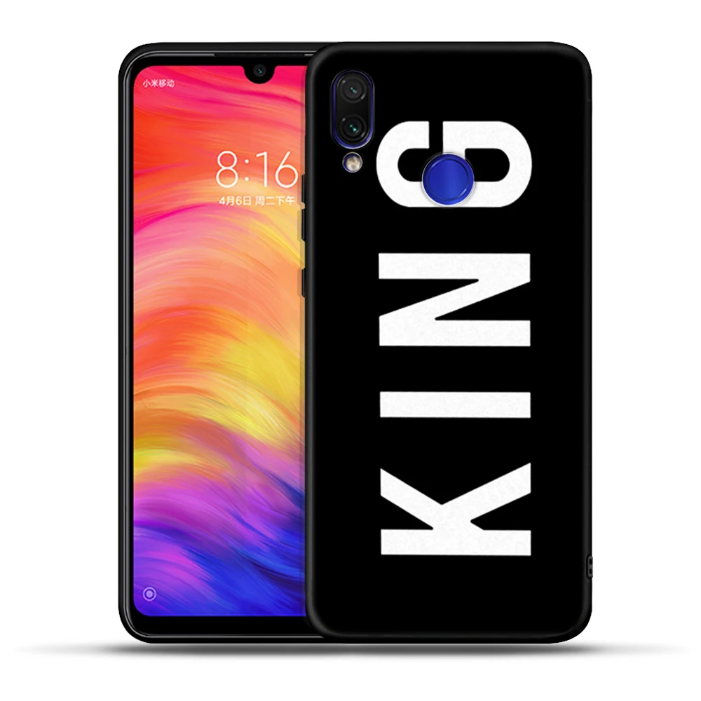 Чехол для телефона King queen Xiaomi mi 8 A2 Lite A1 9 Pocophone F1 матовый чехол красный mi 5 Plus 6 6A 7 Note 5 6 7 Pro мягкий чехол из ТПУ - Цвет: H8543