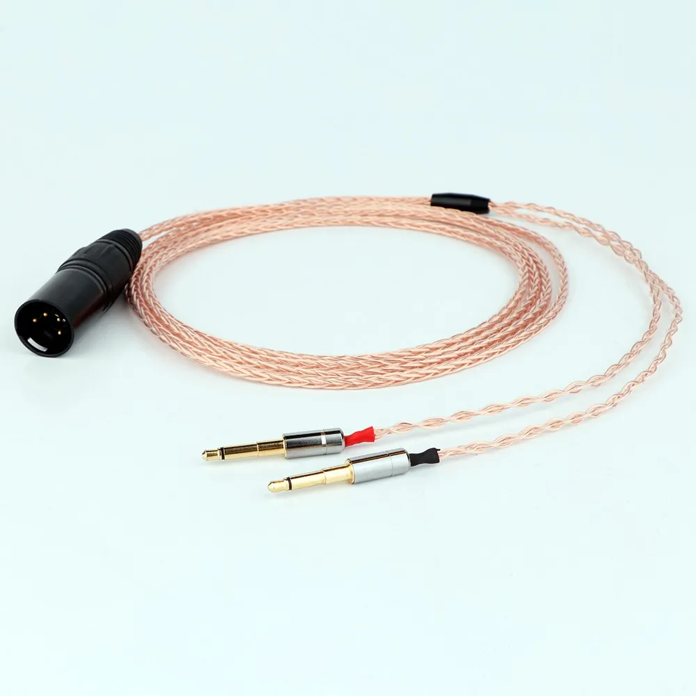 Preffair 4Pin XLR сбалансированный медный обновленный кабель для наушников OCC PM-1 HE1000 400S