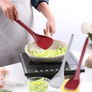 Stainless Steel Handle Spatula lou chan Non-stick Pot Applicable Spatula Care Cooking Spatula Long Handle High-temperature Resis