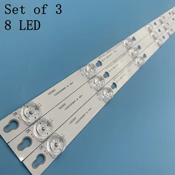 

3pcs Backlight LED STRIP TOT_43D2900_3X8_3030C_d6t-2d1_4S1PX2 Rev.V2 TV TCL U43P6046