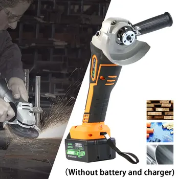 

100mm 18V Brushless Angle Grinder Electric Grinding Machine Power Tool Grinding Cutting Grinding Metal Angle Grinder Head Tools