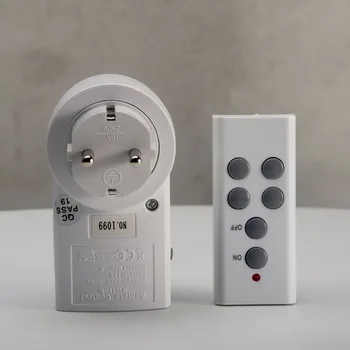 

ES9938G 1 Intelligent Practical EU Plug Safe Professional Electrical Durable Remote Controller Energy Saving Switch Socket