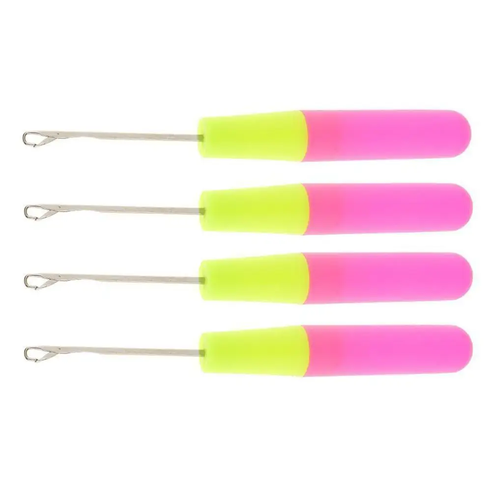 

4Pcs Hair Braid Needle Dreadlock Handle Crochet Hook Needle Dreadlock Interlock Tool