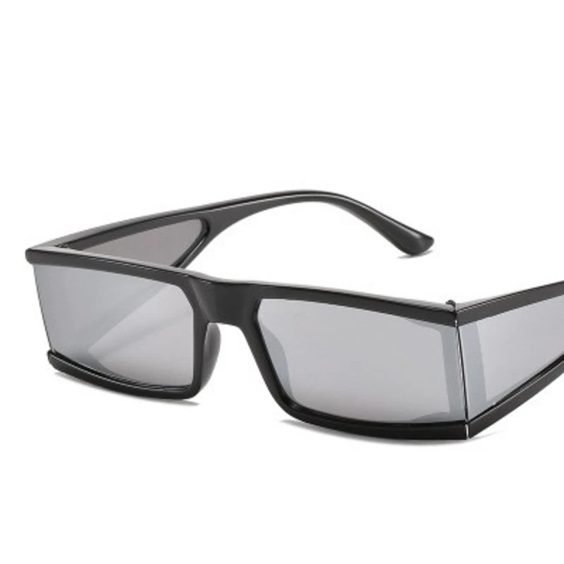 

Punk Rectangle Sunglasses Men Luxury Brand Designer Retro Square Sun Glasses Women Personality Silver Windproof Goggles UV400