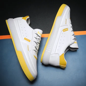 

VastWave Microfiber Fashion Spring Mens Canvas Shoe Casual Flats Man Sneaker Shoes Lace Up For Male Leisure Shoes