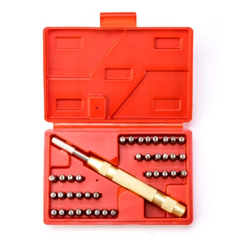 

38pcs Steel Metal Stamp Automatic Letter and Number Leather Punch Set Tool Kit for Plastics Leather Metal Punch Imprint Stamp