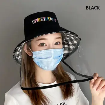 

Protective Hat Mask Cap Pink Dust-proof Hat Safety Transparent Hats Face Shields Fashion Fishing Hat Women