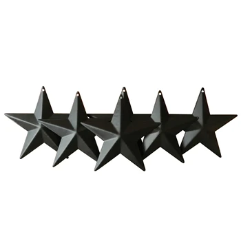 

Wall/Door Decor Vintage Primitive Matt Black Metal Barn Star