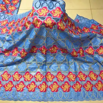 

High End African bazin riche fabric with brode 2020 latest fashion embroidery bazin lace fabric cotton dry basin riche fabric