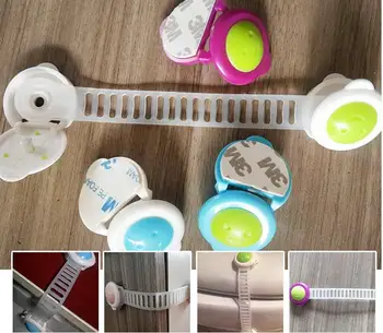

1000pcs Baby Safety Cabinet Lock Strap Child Safety Protection Children Wardrobe Safety Lock Child Proof Blocker