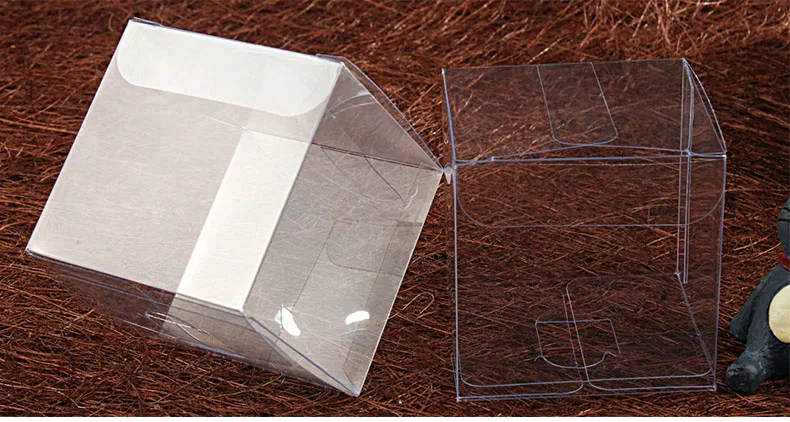 

1000pcs 6*6*6cm clear plastic pvc boxes packaging for giftchocolatecandycosmeticcakecrafts display package transparent Box