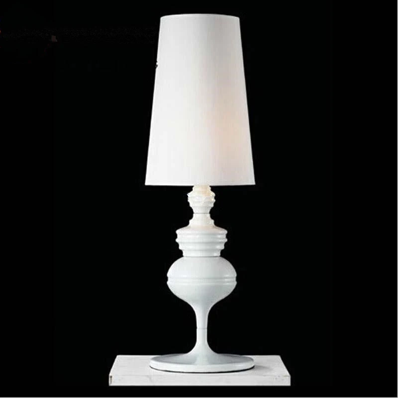 Современные охранные настольные лампы, краткое испанское защитное настольное освещение для спальни, настольная лампа для чтения, свадебные светильники для гостиной - Цвет корпуса: white