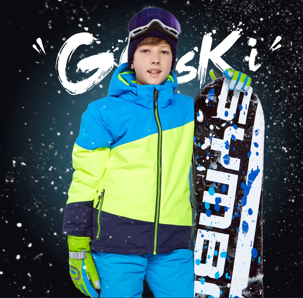 boys belted ski jacket