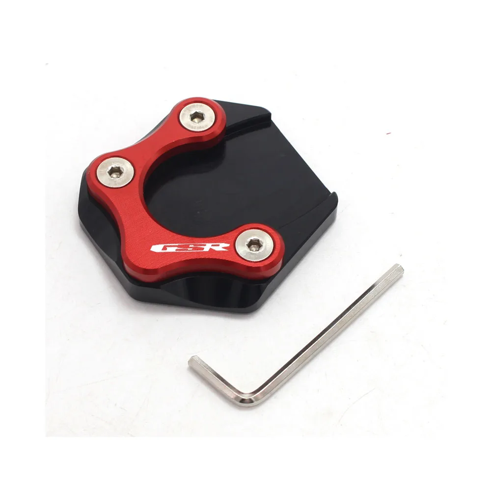 Кронштейн для мотоцикла для ног боковой кронштейн расширение площадку поддержка пластина для SUZUKI GSR750 GSR 750 2011 2012 2013 - Цвет: Красный