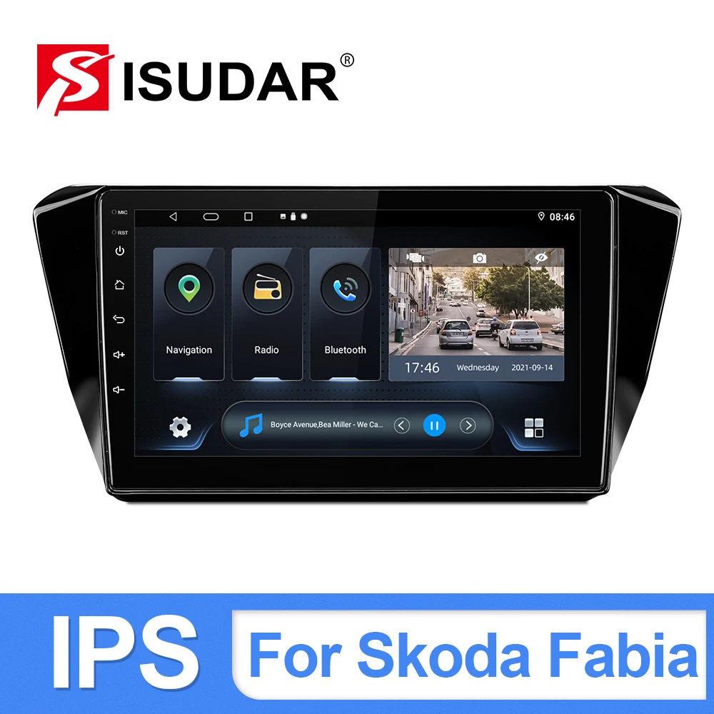Автомагнитола ISUDAR Android10 для VW/Volkswagen/TOURAN 2016 2017 2018- GPS-навигация Мультимедиа CANBUS