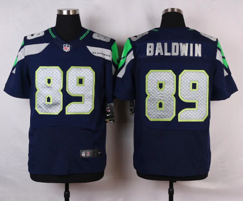 Прозрачный Стилизованный, Сиэтл Рихард Шерман к. Дж. Wright Steve Largent Jimmy Graham Doug Baldwin Cortez Kennedy Jersey - Цвет: Прозрачный