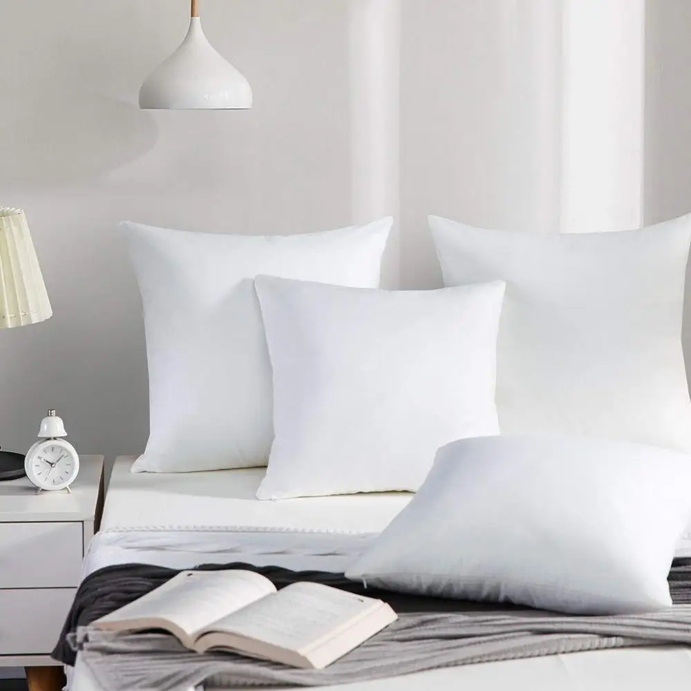 Estilo de Moda Assento do Escritório Decoração para Casa Peter Khanun Ganso Branco Pena Almofada Sofá Lance Travesseiros Decorar Travesseiro 100% Algodão 037