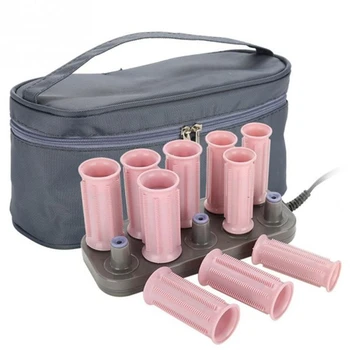 

Us Plug Classic Style 10 Pcs/Set Hair Rollers Electric Tube Heated Roller Hair Curly Styling Sticks Tools Massage Roller Curlers