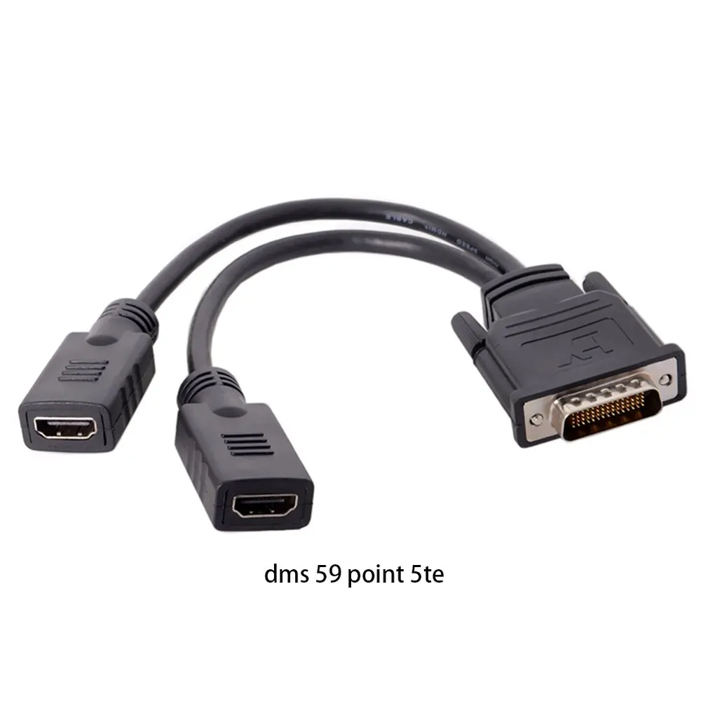 Профессиональный DMS-59Pin Мужской 2 HDMI Женский por tHDMI HDTV женский сплиттер usb кабель удлинитель адаптер для ПК видеокарты