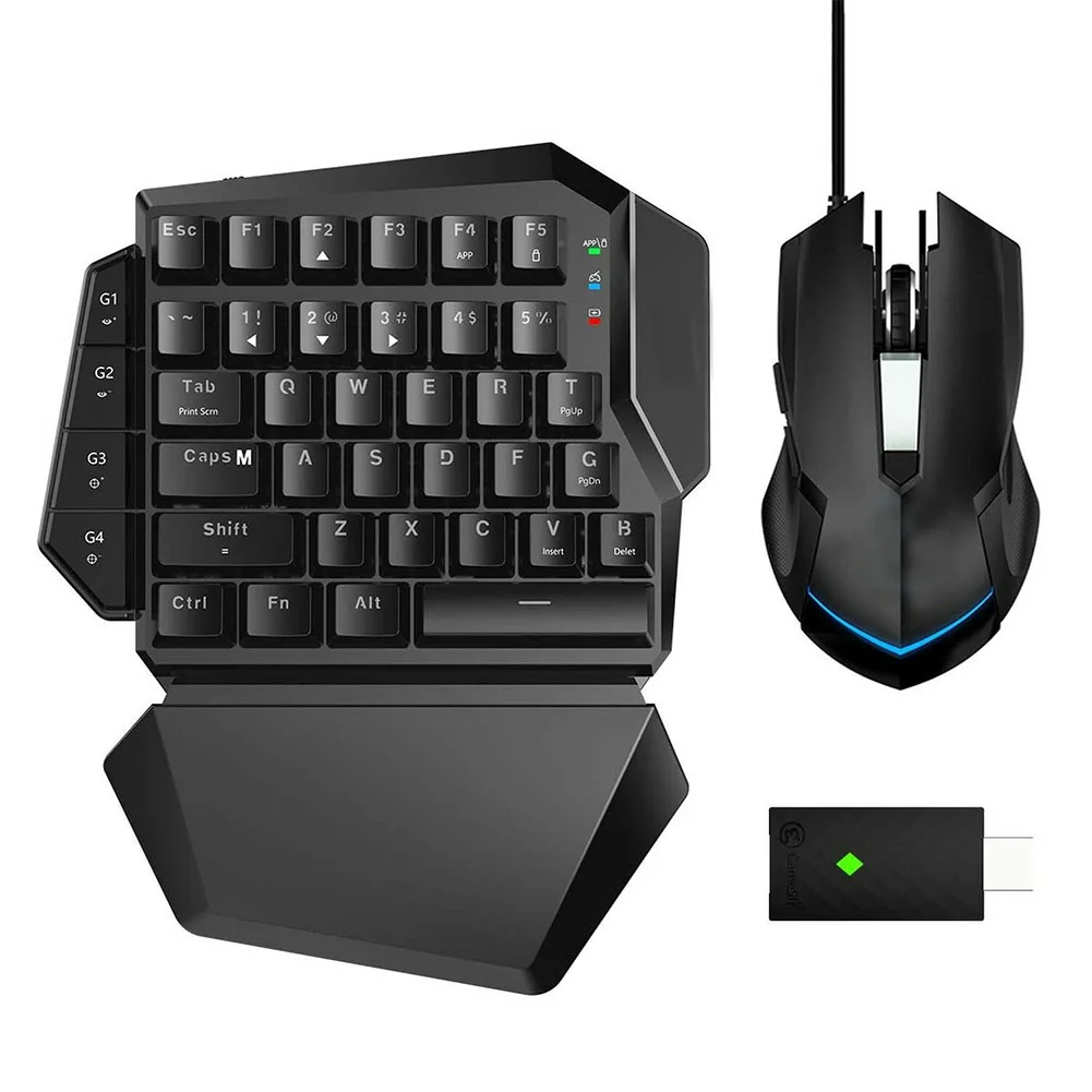 

Ps4 controller With Palmrest Connector Console Games Mouse Adapter Set Gaming Keyboard Wireless Converter Keys For PC PUBG