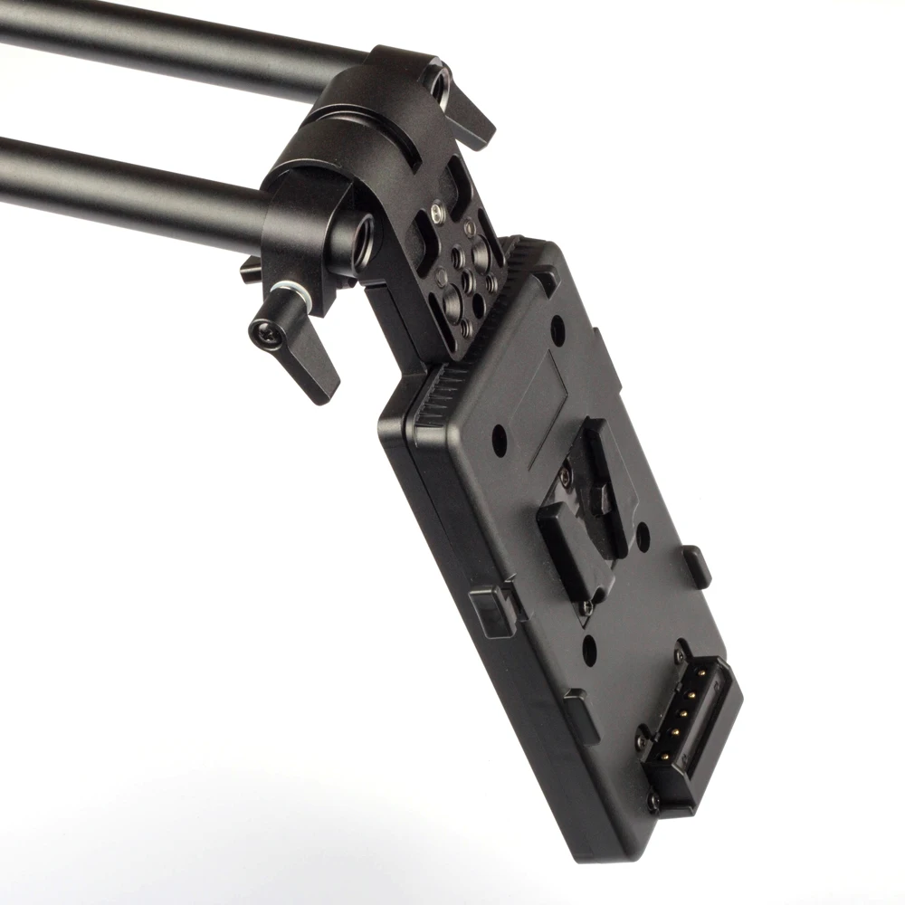 Braçadeira de Montagem Placa de Queijo Fonte de Alimentação Giratório Haste V-montagem Bateria Baseplate fr 4k 8k Filme Câmera Steadicam Cardan 360 ° 15mm - Image 3