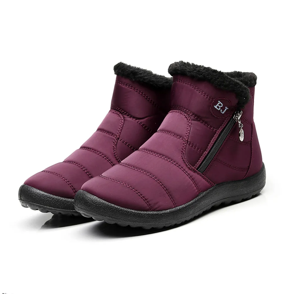 

Dacomfy Snow Boots Waterproof Ankle Boots Casual Lightweight Plush Warm Winter Shoes Outdoor Sneakers Botas Mujer Footwear