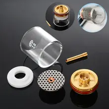 5 шт. TIG сварочный фонарь чашки бокал для шампанского Насадка Экструдер комплект для 2,4 мм 3/32 WP-9/20/25 серии