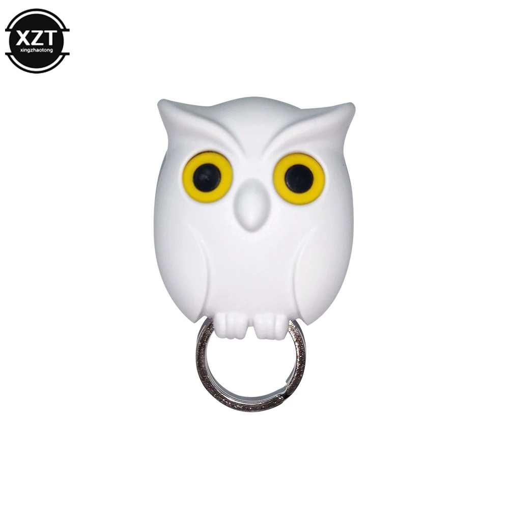 Set 3 Portachiavi Magnetici A Forma Di Gufo - Ganci Autoadesivi Per Parete, Portachiavi Interattivi Con Occhi Che Si Aprono, Regalo Simpatico Per Casa E Ufficio