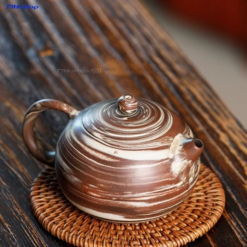 

Hot Sale Purple Tea pot Capacity 300ml nixing pottery Ceramic Teacups Kung Fu Porcelain Gift for Evaporate with mist pot 1pc
