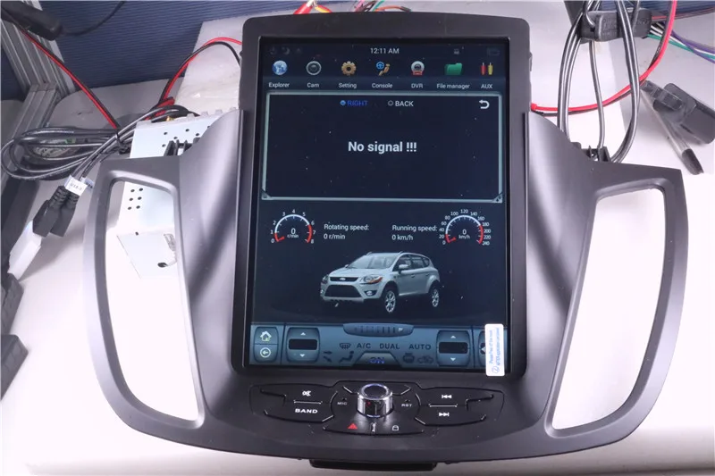 Android 9,0 Tesla style 10″4 4G+ 64GB Автомобильный gps-навигатор для Ford KUGA 2013- головное устройство магнитофон мультимедийный плеер радио