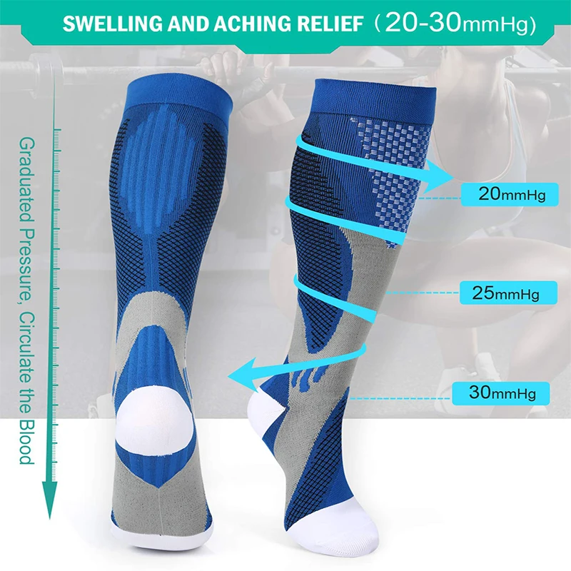 Calze a compressione Brothock calze per allattamento mediche in Nylon specializzato in ciclismo all'aperto calze sportive per adulti traspiranti ad asciugatura rapida