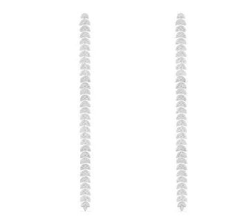 

925 Sterling silver Olive Branch Leaves earring gorgeous crystal tree leaf Drop Earrings Long tassel geometric wedding jewelry