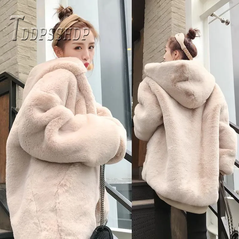 Имитация Otter меховое Женское пальто толстое теплое повседневное уличная солидное пальто куртка
