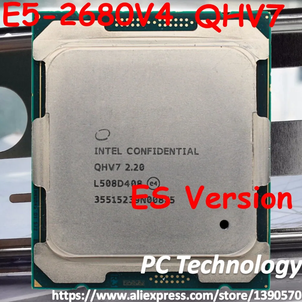 Procesador Intel Xeon Original, E5-2680V4 ES, QHV7, CPU 2,20 GHz, 14 núcleos, 35M, 14nm, E5-2680, V4, FCLGA2011-3, 120W, E5, 2680V4