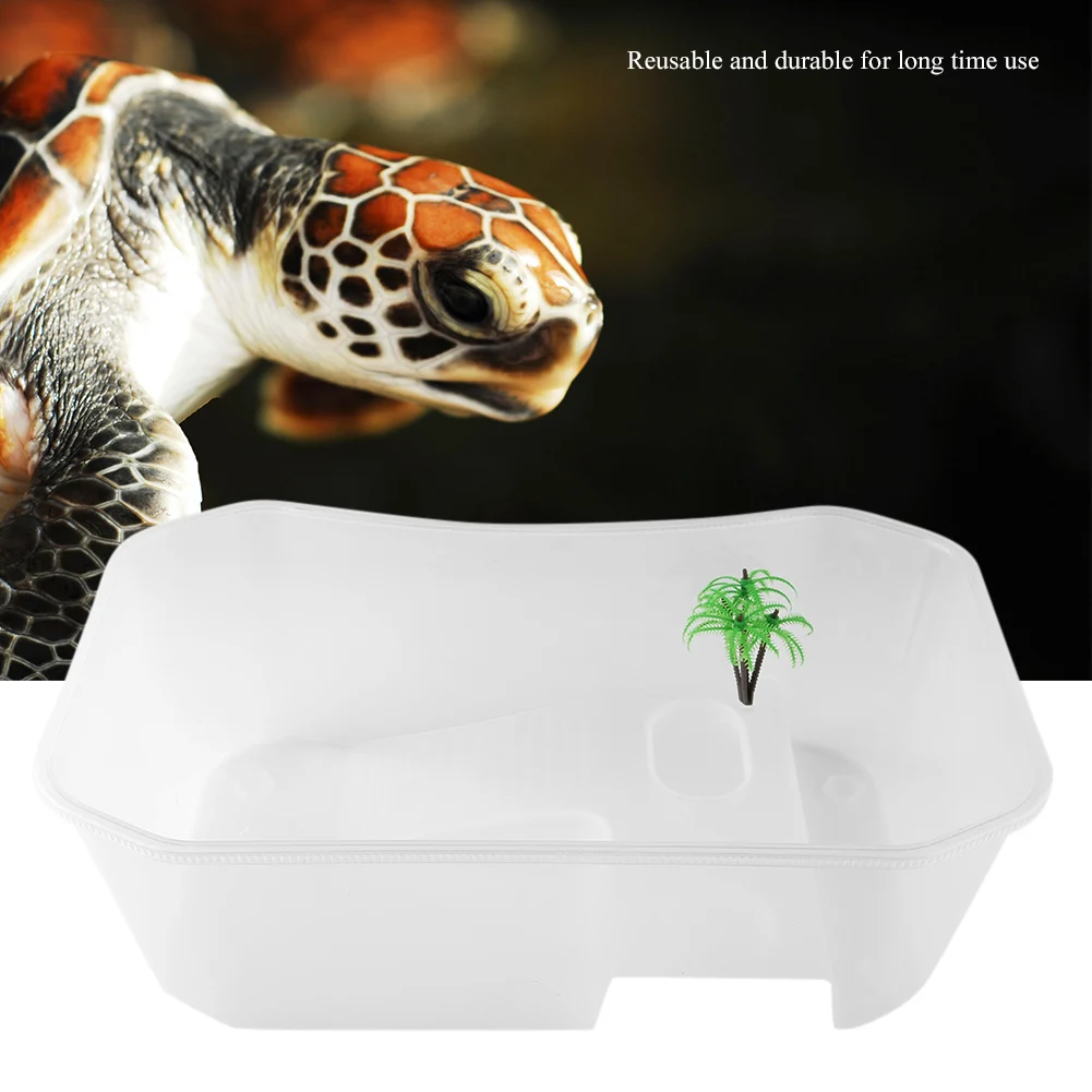 

Fish Tank Small Plastic Open Fish Tank With Basking Platform Fish Tanks For Turtle Reptile Dropshipping