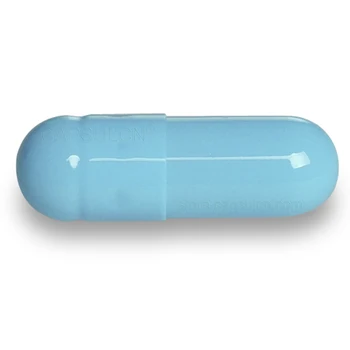 

(Size 1 ) Empty Joined Gelatin Capsules 5000 Pieces / Carton For Capsule Filler Machines Light Blue Colored