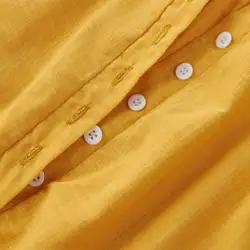 2019 женская летняя рубашка платье бикини накидка для пляжа праздник кнопка вниз сарафан 03KF