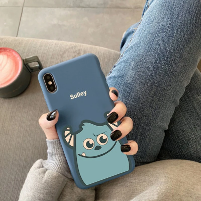 Cartoon Cute Phone11 Mobile Shell Apple Xs max Silicone 7/8plus Net Red X/XR for 6s Couple | Мобильные телефоны и